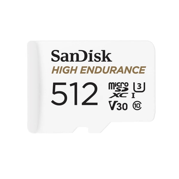 SANDISK Minneskort MicroSDXC 512GB High Endurance med adap