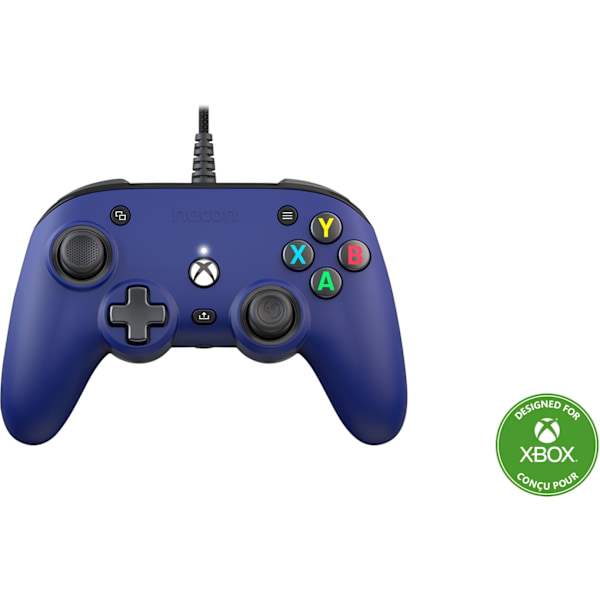 Nacon Pro Compact Wired Game Controller, Blå, Xbox / PC