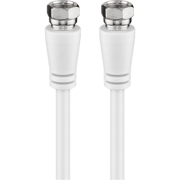 Goobay SAT-antennkabel (Class A+, >95 dB), 3x skärmad F-plugg > F-plugg (helt skärmad)