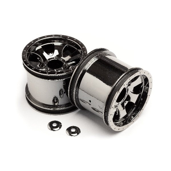 Warlock Wheel Black Chrome (2.2In/2Pcs)