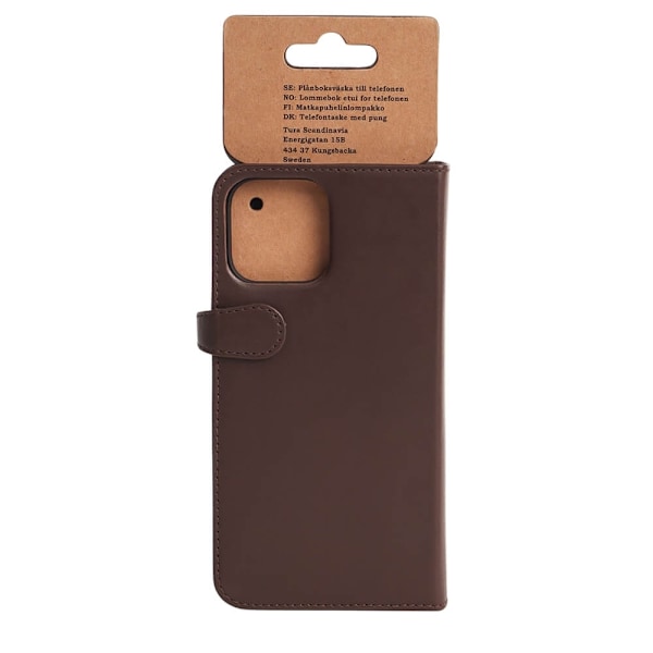 Buffalo Wallet Læder Til 3 kort iPhone 13 Pro Max Brun Brun