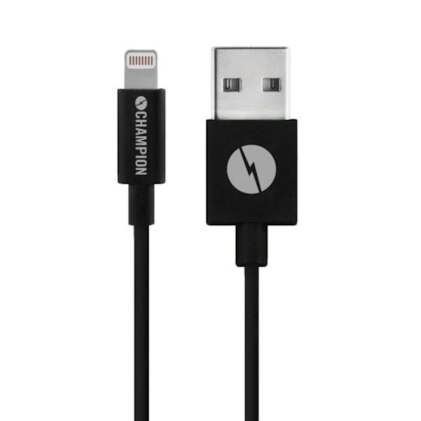 Champion USB-A till Lightning Kabel 2m Svart