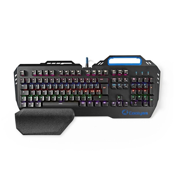 Nedis Wired Gaming Keyboard | USB | Mekaniske Taster | RGB | Fransk | FR layout | USB Drevet | Strømkabellængde: 1.70 m | Gaming