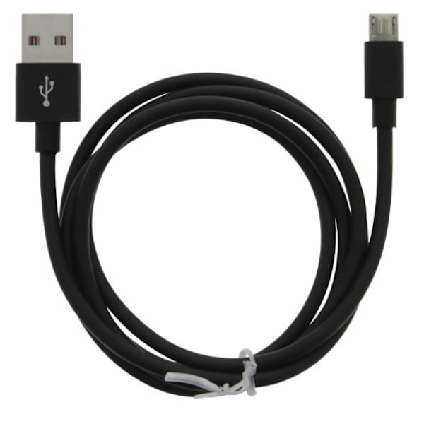 Kabel USB-A - MicroUSB 2.4A, 1m, Svart