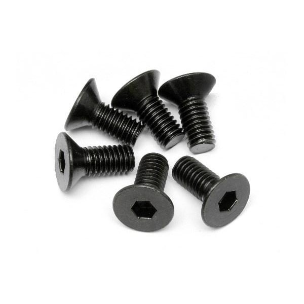 Flat Head Screw M6X14Mm (Hex Socket/6Pcs)