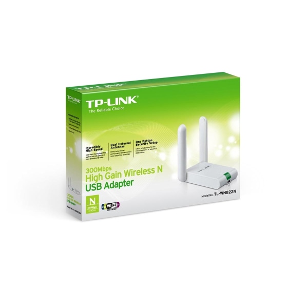 TP-Link, Trådlöst nätverkskort, USB 2.0, 300Mbps, 802.11n (TL-WN822N)