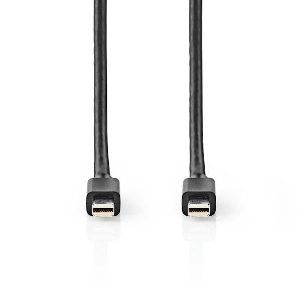 Nedis Mini DisplayPort kaapeli | DisplayPort 1.4 | Mini DisplayPort Uros | Mini DisplayPort Uros | 48 Gbps | Niklattu | 2.00 m | Pyöreä | PVC | Musta