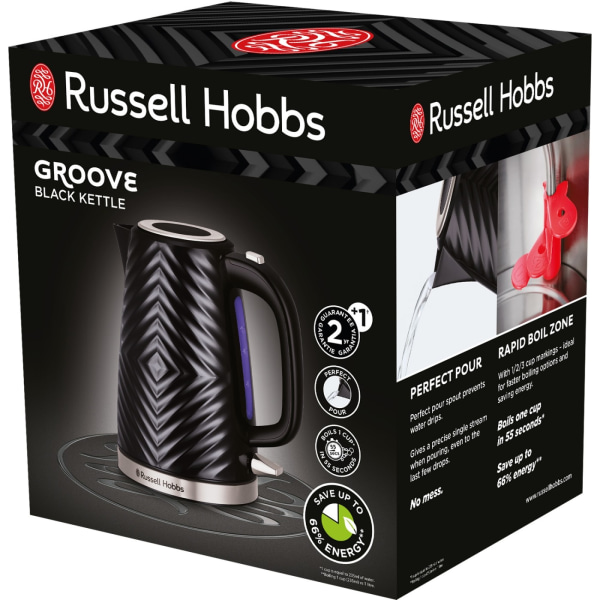 Russell Hobbs Vattenkokare Groove Kettle Black 26380-70