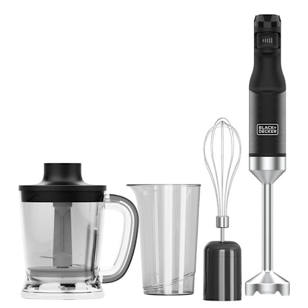 BLACK+DECKER Stavblender 1500W Sort med Tilbehør