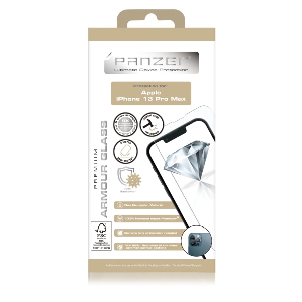 panzer iPhone 13 Pro Max/14 Plus panssarilasi Transparent