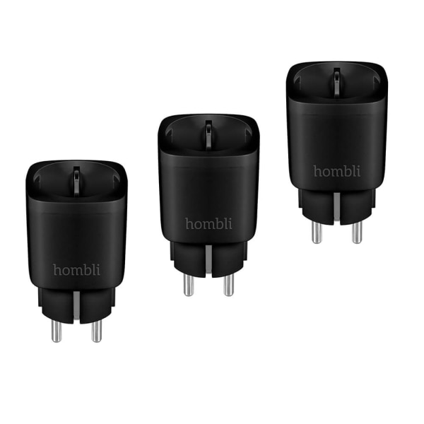 Hombli EU Smart Plug Promo Pack 2+1 Svart