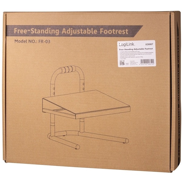 LogiLink Fodstøtte - Justerbar