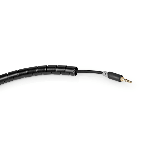 Nedis Kabel Management | Spiral ærme | 1 stk. | Maksimal tykkelse på kabel: 16 mm | PE | Sort