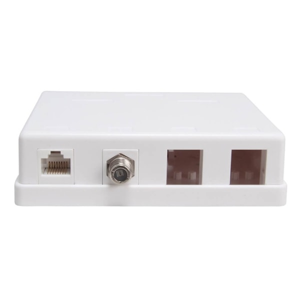 Triax Uttagsbox Keystone CAT6 UTP 4 Portar