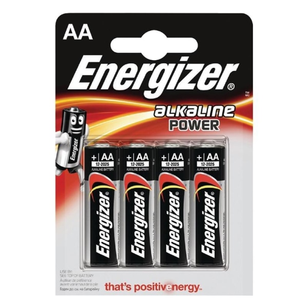 Energizer Alkaline Batteri AA | 1.5 V DC | 4-Blister