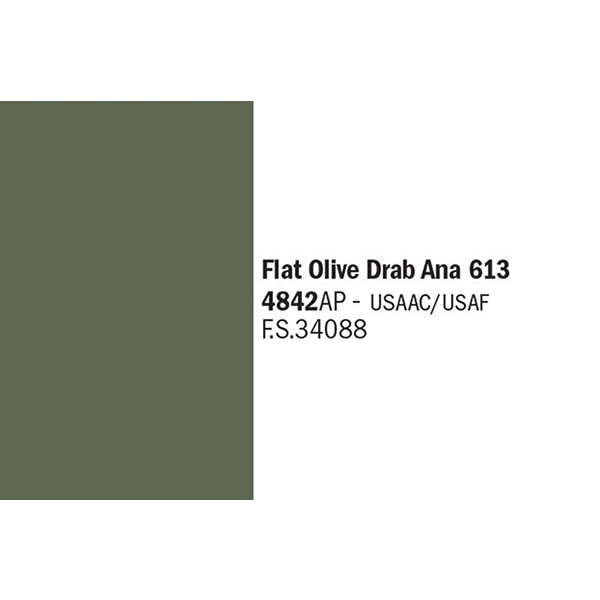 Italeri Flat Olive Drab Ana 613, 20ml Grön