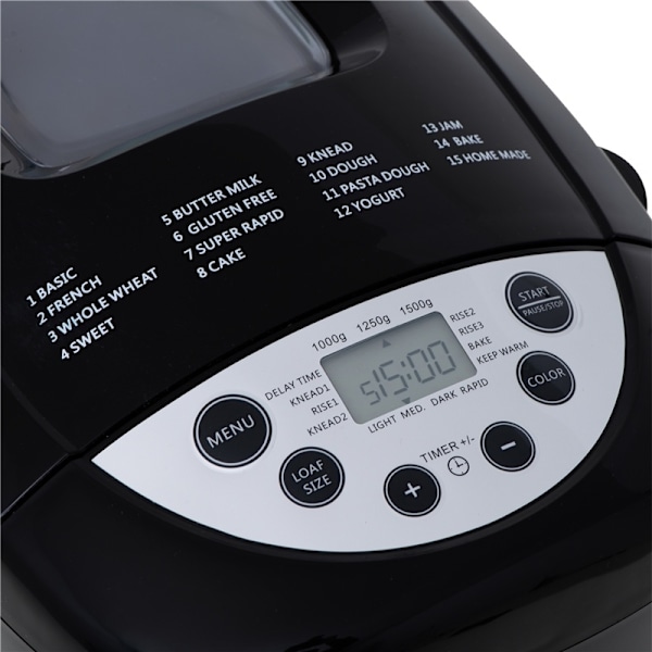 Mesko MS 6022 Bakmaskin - 15 program Black