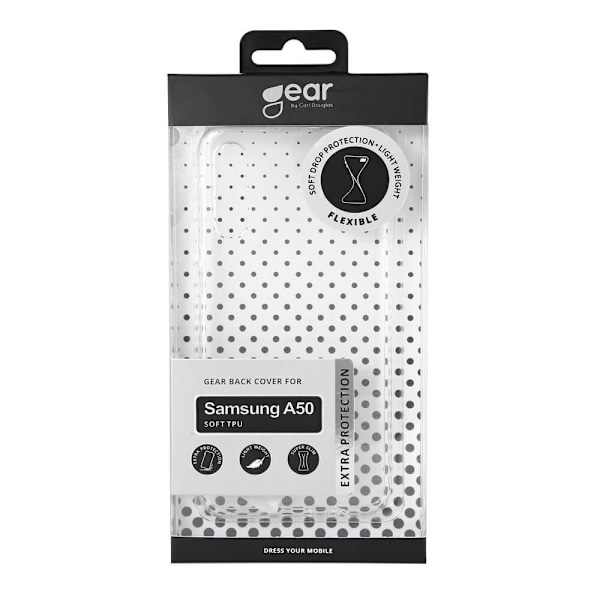 Gear Mobilskal Transparent TPU Samsung A50 Transparent