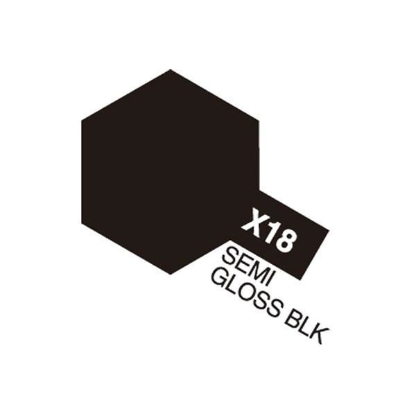 Acrylic Mini X-18 Semi Gloss Black Svart