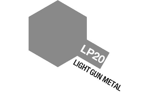 Tamiya Lacquer Paint LP-20 Light Gun Metal Grå