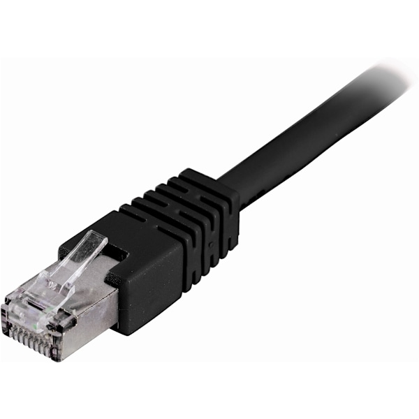 DELTACO F/UTP Cat6 patchkabel, LSZH (Low smoke zero halogen), 5m, sort