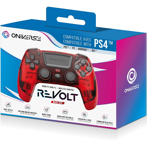 Oniverse Revolt -langaton ohjain, Mars Red, PS4