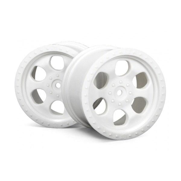 6 Spoke Wheel White (83X56Mm/2Pcs)