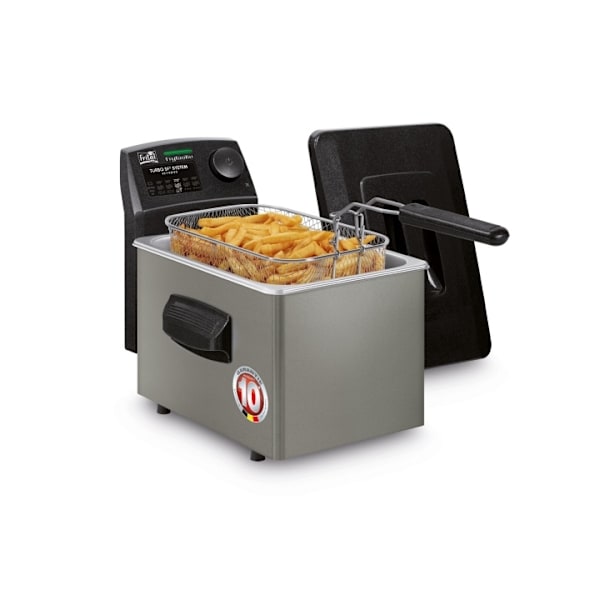 FRITEL FryTastic Fritös 3 liter Antracit/silver Antrasiitti, musta, Hopea