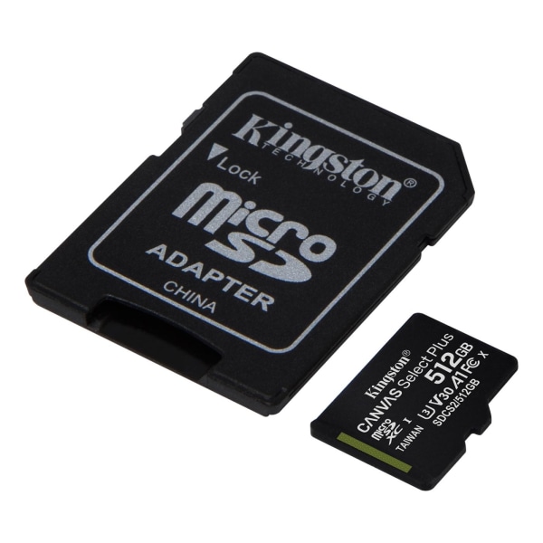 kingston Canvas Select Plus MicroSDXC 512GB Class10 UHS-I incl.