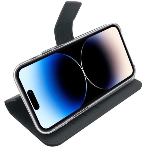 Celly Wallet Case iPhone 14 Pro Svart Svart