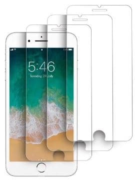 3 kpl näytönsuojaa iPhone SE/8/7/6/6S -malleille. Transparent