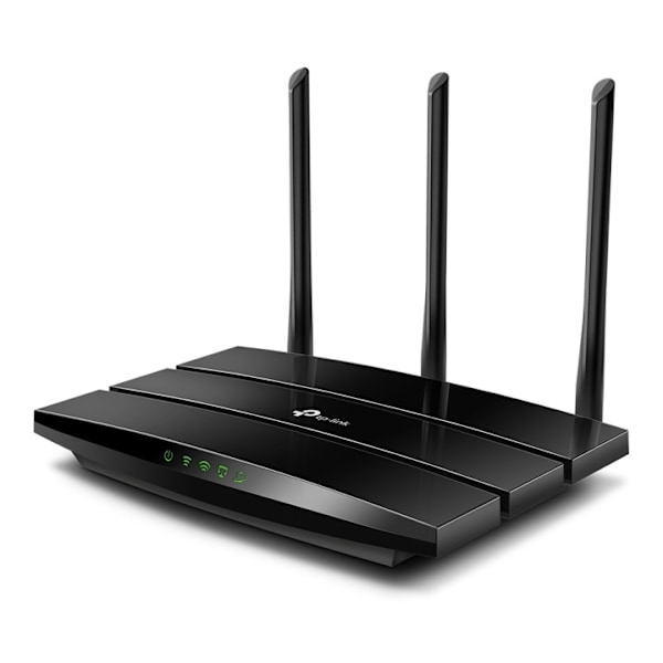 TP-Link Archer A8 AC1900 Trådlös MU-MIMO Wi-Fi Router, svart Sort