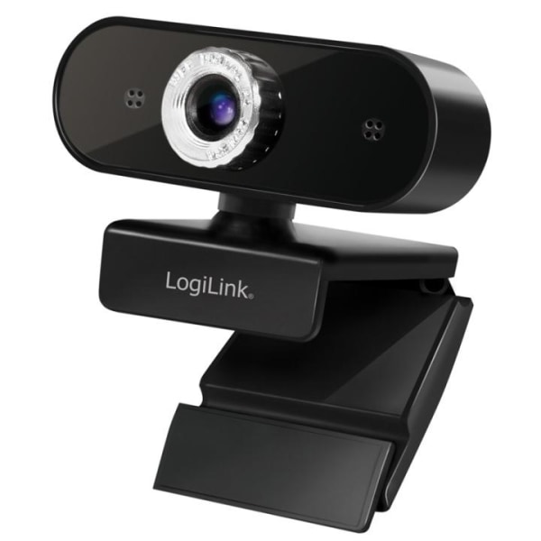 LogiLink Webbkamera HD 1080p med inbyggd mikrofon