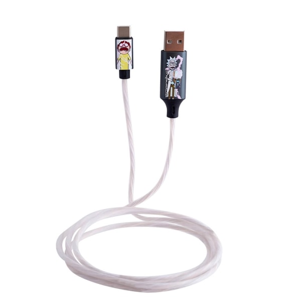 RICK&MORTY USB A till C Light-Up 1,2m Shock