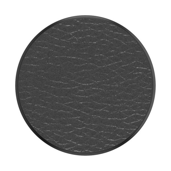 PopSockets Pebbled Vegan Leather Black Irrotettava Grip Telinetoiminnolla Premium