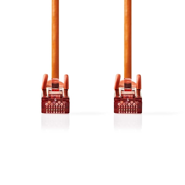 Nedis CAT6 Nätverkskabel | RJ45 hane | RJ45 hane | S/FTP | 0.50 m | Rund | LSZH | Orange | Label