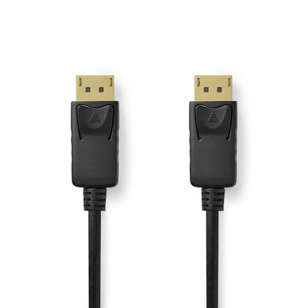 Nedis Displayport kabel | DisplayPort Han | DisplayPort Han | 8K@60Hz | Nikkelplateret | 3.00 m | Runde | PVC | Sort | Label