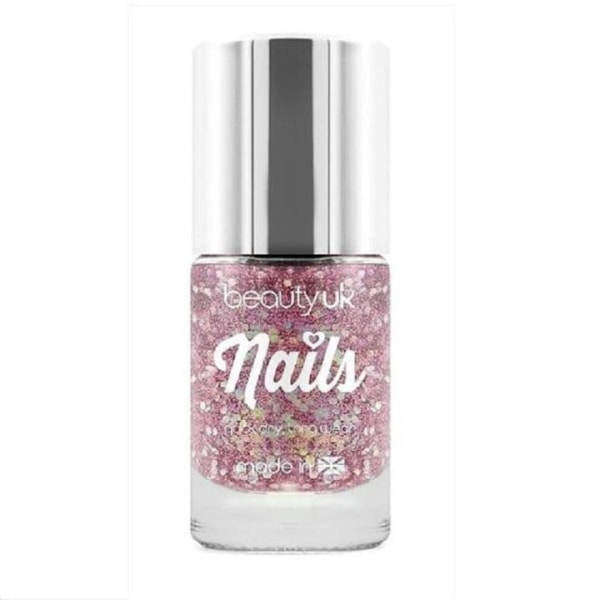 Beauty UK Glitter Nail Polish - Stardust Pink