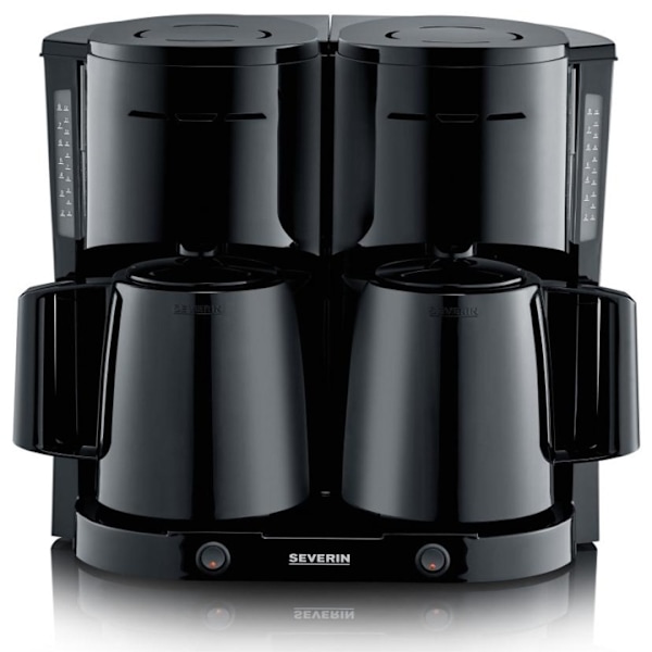 Severin Dubbel Termosbryggare KA9315   1000watt Svart