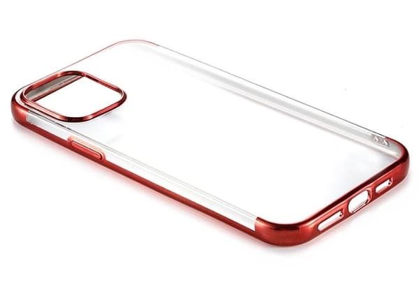 Suojus iPhone 12 Pro Maxille, punainen Röd