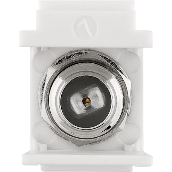 Goobay Keystone-modul, SAT/antenn IEC / koaxialplugg > F uttag 90 °