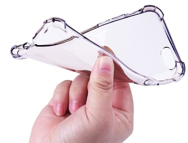 TPU-kuori Galaxy A70, läpinäkyvä harmaa Transparent
