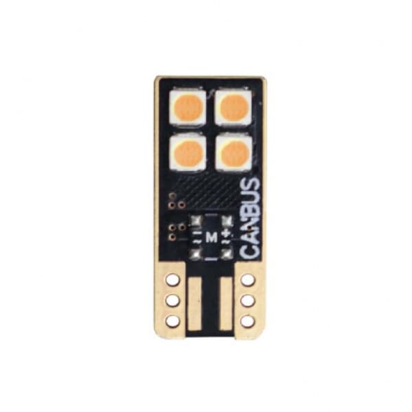 CANBUS N2-T10-4SMD, 3W, 9-24V, Keltainen väri