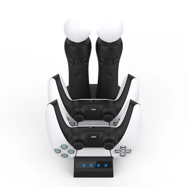 4 i 1 Laddningsställ för PS5 och VR Move-kontroller