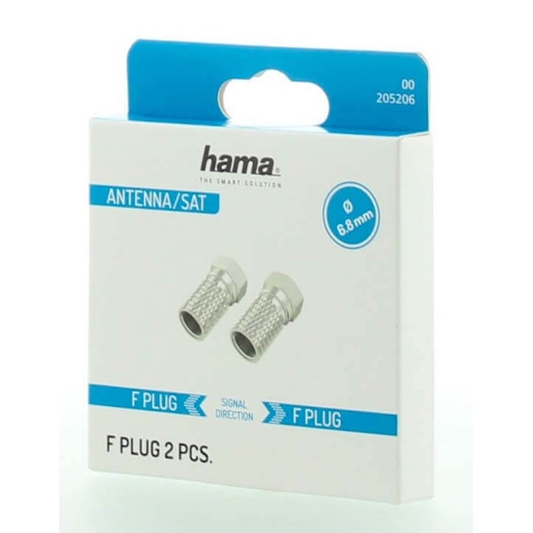 Hama F-Kontakt 6.8mm 2-pack