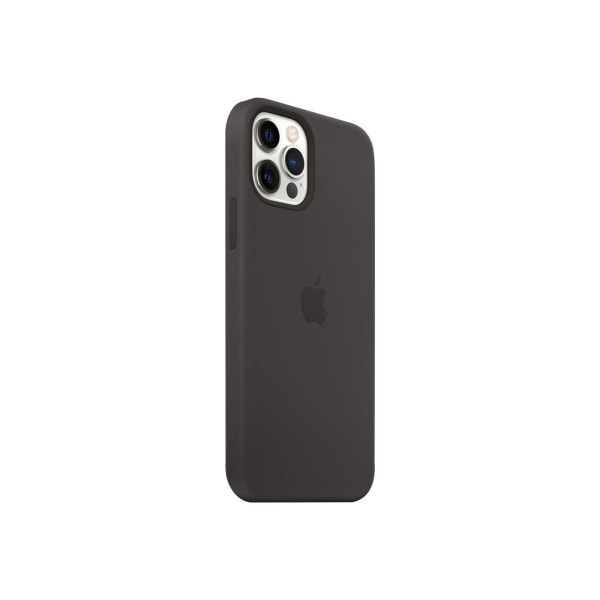 Apple iPhone 12/12 Pro Silicone Case with MagSafe Black Svart