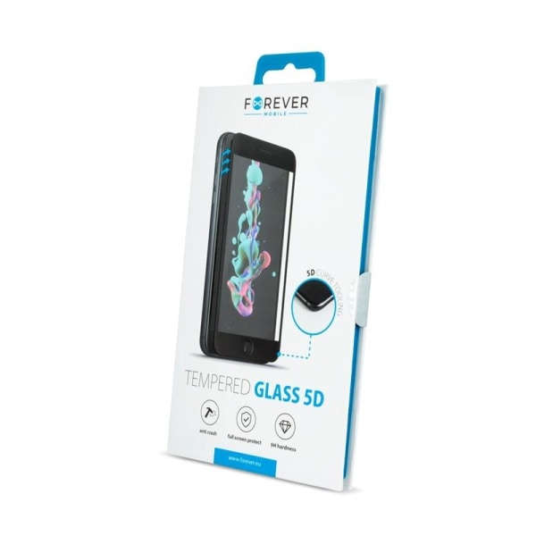 Forever 5D Skärmskydd i härdat glas till Huawei P20 Lite - Svart Transparent