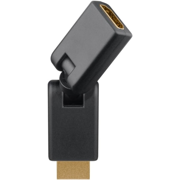 Goobay HDMI™-adapter 360°, Guldpläterad (4K @ 60 Hz) HDMI™-uttag