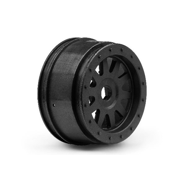 Tr-10 Glue-Lock Wheel Black (120X60Mm/2Pcs)