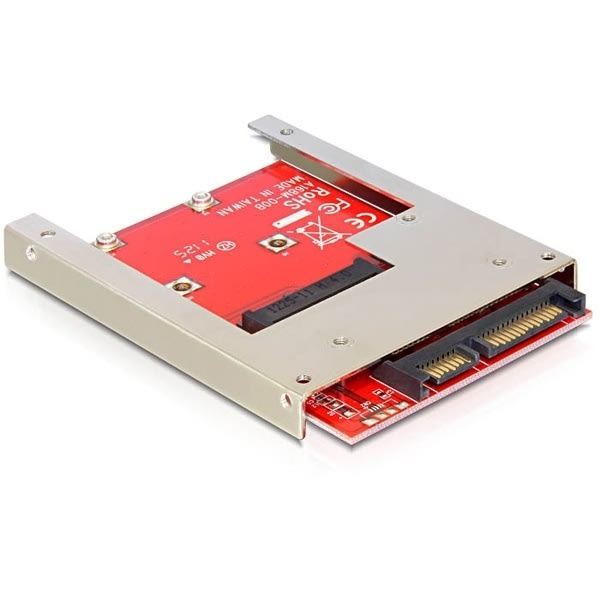 DeLOCK SATA adapter, mSATA SSD - 2,5", monteringsramme til 2,5", SATA